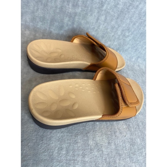 Megnya Orthopedic Slides Sandals Tan Brown Women's Shoes Sz 37 U.S. 6.5 - Picture 6 of 9
